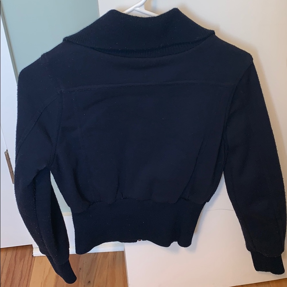 Navy blue Fall coat - Picture 2 of 3